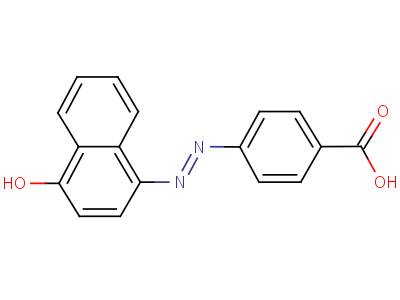 4-[2-(4-氧代萘-1-基)肼基]苯甲酸結構式,21184-58-7結構式