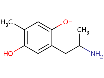 1-(2,5-Dihydroxy-4-methylphenyl)-2-aminopropaneStructure,52336-50-2Structure 1-(2,5-Dihydroxy-4-methylphenyl)-2-aminopropane Structure,52336-50-2Structure