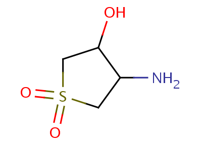 (3R,4r)-4-氨基四氫噻吩-3-醇 1,1-二氧化物結(jié)構(gòu)式,55261-00-2結(jié)構(gòu)式