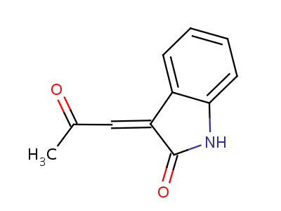 2H-indol-2-one,1,3-dihydro-3-(2-oxopropylidene)-Structure,6524-20-5Structure 2H-indol-2-one,1,3-dihydro-3-(2-oxopropylidene)- Structure,6524-20-5Structure