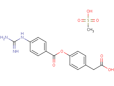 4-(4-Guanidinobenzoyloxy)phenylacetic acidStructure,71079-09-9Structure 4-(4-Guanidinobenzoyloxy)phenylacetic acid Structure,71079-09-9Structure