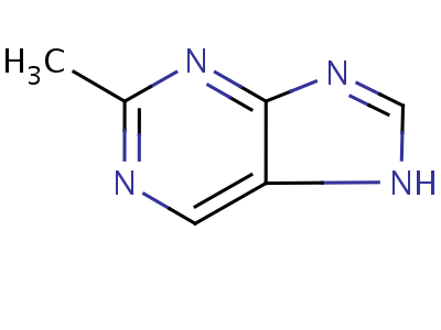 (9ci)-2-甲基-1H-嘌呤結(jié)構(gòu)式,934-23-6結(jié)構(gòu)式