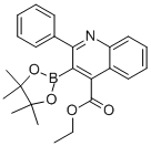 4-Quinolinecarboxylic acid, 2-phenyl-3-(4,4,5,5-tetramethyl-1,3,2-dioxaborolan-2-yl), ethyl esterStructure,1000007-26-0Structure 4-Quinolinecarboxylic acid, 2-phenyl-3-(4,4,5,5-tetramethyl-1,3,2-dioxaborolan-2-yl), ethyl ester Structure,1000007-26-0Structure
