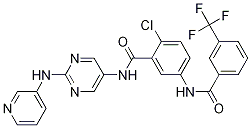 2-氯-n-[2-[(吡啶-3-基)氨基]嘧啶-5-基]-5-(3-三氟甲基苯甲?；被?苯甲酰胺結(jié)構(gòu)式_1001340-84-6結(jié)構(gòu)式