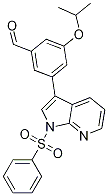 3-異丙氧基-5-(1-(苯基磺?；?-1H-吡咯并[2,3-b]吡啶-3-基)苯甲醛結(jié)構(gòu)式_1001414-26-1結(jié)構(gòu)式