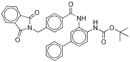 N-[3-[[4-[(1,3-二氫-1,3-二氧代-2H-異吲哚-2-基)甲基]苯甲?；鵠氨基][1,1-聯(lián)苯]-4-基]氨基甲酸叔丁酯結構式_1003316-11-7結構式
