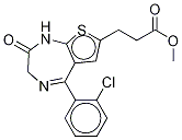 7-(2-羰基甲氧基乙基)-5-(2-氯苯基)-噻吩并-1,4-二氮雜革-2-酮結(jié)構(gòu)式_100827-80-3結(jié)構(gòu)式