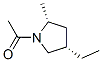 Pyrrolidine, 1-acetyl-4-ethyl-2-methyl-, cis- (9ci)Structure,101347-71-1Structure Pyrrolidine, 1-acetyl-4-ethyl-2-methyl-, cis- (9ci) Structure,101347-71-1Structure