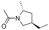 Pyrrolidine, 1-acetyl-4-ethyl-2-methyl-, trans- (9ci)Structure,101347-72-2Structure Pyrrolidine, 1-acetyl-4-ethyl-2-methyl-, trans- (9ci) Structure,101347-72-2Structure