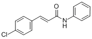 (E)-3-(4-氯苯基)-n-苯基丙烯酰胺結(jié)構式_101681-92-9結(jié)構式