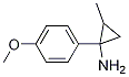 Cyclopropanamine, 1-(4-methoxyphenyl)-2-methyl-Structure,1017430-27-1Structure Cyclopropanamine, 1-(4-methoxyphenyl)-2-methyl- Structure,1017430-27-1Structure