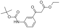 3-(3-Tert-butoxycarbonylamino-phenyl)-3-oxo-propionic acid ethyl ester Structure,1017781-47-3Structure