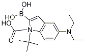 1H-Indole-1-carboxylic acid, 2-borono-5-(diethylamino)-, 1-(1,1-dimethylethyl) esterStructure,1021342-95-9Structure 1H-Indole-1-carboxylic acid, 2-borono-5-(diethylamino)-, 1-(1,1-dimethylethyl) ester Structure,1021342-95-9Structure