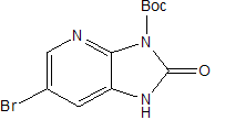 6-溴-1,2-二氫-2-氧代-3H-咪唑并[4,5-b]吡啶-3-羧酸,1,1-二甲基乙酯結(jié)構(gòu)式_1021919-65-2結(jié)構(gòu)式