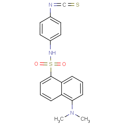4-(N-1-dimethylaminonaphthalene-5-sulfonylamino)phenyl isothiocyanateStructure,102417-94-7Structure 4-(N-1-dimethylaminonaphthalene-5-sulfonylamino)phenyl isothiocyanate Structure,102417-94-7Structure