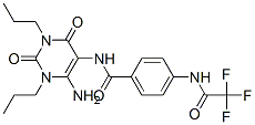 (9ci)-n-(6-氨基-1,2,3,4-四氫-2,4-二氧代-1,3-二丙基-5-嘧啶)-4-[(三氟乙?；?氨基]-苯甲酰胺結(jié)構(gòu)式_102587-85-9結(jié)構(gòu)式