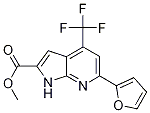 4-(三氟甲基)-6-(呋喃-2-基)-1H-吡咯并[2,3-b]吡啶-2-羧酸甲酯結構式_1027511-30-3結構式
