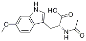 (R)-2-乙酰氨基-3-(6-甲氧基-1H-吲哚-3-基)丙酸結(jié)構(gòu)式_1029430-15-6結(jié)構(gòu)式