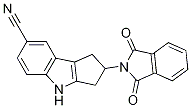2-(1,3-二氧代異吲哚啉-2-基)-1,2,3,4-四氫環(huán)戊并[b]吲哚-7-甲腈結(jié)構(gòu)式_1029691-07-3結(jié)構(gòu)式