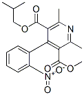 Isobutyl methyl 2,6-dimethyl-4-(2-nitrophenyl)-3,5-pyridinedicarboxylateStructure,103026-83-1Structure Isobutyl methyl 2,6-dimethyl-4-(2-nitrophenyl)-3,5-pyridinedicarboxylate Structure,103026-83-1Structure
