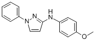 1H-pyrazol-3-amine,n-(4-methoxyphenyl)-1-phenyl-Structure,103141-09-9Structure 1H-pyrazol-3-amine,n-(4-methoxyphenyl)-1-phenyl- Structure,103141-09-9Structure