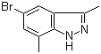 1H-Indazole, 5-bromo-3,7-dimethyl-Structure,1031417-71-6Structure 1H-Indazole, 5-bromo-3,7-dimethyl- Structure,1031417-71-6Structure