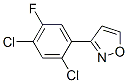 3-(2,4-Dichloro-5-fluorophenyl)isoxazoleStructure,103318-73-6Structure 3-(2,4-Dichloro-5-fluorophenyl)isoxazole Structure,103318-73-6Structure