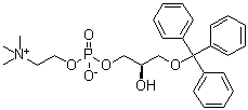 1-O-三苯甲基-sn-甘油-3-磷酰膽堿結(jié)構(gòu)式_103675-56-5結(jié)構(gòu)式