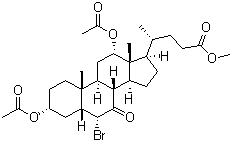 (3Alpha,5beta,6alpha,12alpha)-3,12-bis(acetyloxy)-6-bromo-7-oxocholan-24-oic acid methyl esterStructure,10452-63-8Structure (3Alpha,5beta,6alpha,12alpha)-3,12-bis(acetyloxy)-6-bromo-7-oxocholan-24-oic acid methyl ester Structure,10452-63-8Structure