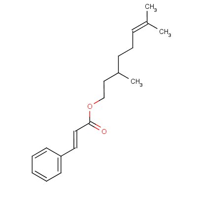 3,7-Dimethyloct-6-en-1-yl cinnamateStructure,10482-79-8Structure 3,7-Dimethyloct-6-en-1-yl cinnamate Structure,10482-79-8Structure