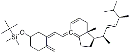 3-O-(叔丁基二甲基甲硅烷基)-5,6-反式-維生素 d2結(jié)構(gòu)式_104846-63-1結(jié)構(gòu)式
