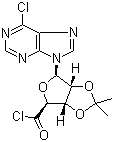 1-(6-Chloro-9h-purin-9-yl)-1-deoxy-2,3-o-isopropylidene-beta-d-ribofuranuronoyl chlorideStructure,104940-65-0Structure 1-(6-Chloro-9h-purin-9-yl)-1-deoxy-2,3-o-isopropylidene-beta-d-ribofuranuronoyl chloride Structure,104940-65-0Structure