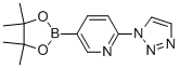 5-(4,4,5,5-Tetramethyl-1,3,2-dioxaborolan-2-yl)-2-(1h-1,2,3-triazol-1-yl)-pyridineStructure,1056040-59-5Structure 5-(4,4,5,5-Tetramethyl-1,3,2-dioxaborolan-2-yl)-2-(1h-1,2,3-triazol-1-yl)-pyridine Structure,1056040-59-5Structure