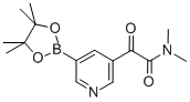 N,N-二甲基-ALPHA-氧代-5-(4,4,5,5-四甲基-1,3,2-二噁硼烷-2-基)-3-吡啶乙酰胺結(jié)構(gòu)式_1071454-39-1結(jié)構(gòu)式