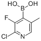 Boronic acid, B-(2-chloro-3-fluoro-5-methyl-4-pyridinyl)-Structure,1072952-39-6Structure Boronic acid, B-(2-chloro-3-fluoro-5-methyl-4-pyridinyl)- Structure,1072952-39-6Structure