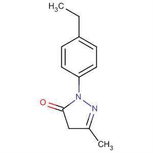 1-(4-Ethylphenyl)-3-methyl-2-pyrazolin-5-oneStructure,107430-31-9Structure 1-(4-Ethylphenyl)-3-methyl-2-pyrazolin-5-one Structure,107430-31-9Structure