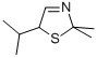 Thiazole, 2,5-dihydro-2,2-dimethyl-5-(1-methylethyl)- (9ci)Structure,108284-85-1Structure Thiazole, 2,5-dihydro-2,2-dimethyl-5-(1-methylethyl)- (9ci) Structure,108284-85-1Structure