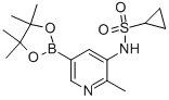 n-[2-甲基-5-(4,4,5,5-四甲基-1,3,2-二噁硼烷-2-基)-3-吡啶]-環(huán)丙烷磺酰胺結(jié)構(gòu)式_1083326-79-7結(jié)構(gòu)式