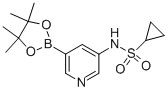 n-[5-(4,4,5,5-四甲基-1,3,2-二噁硼烷-2-基)-3-吡啶]-環(huán)丙烷磺酰胺結(jié)構(gòu)式_1083327-53-0結(jié)構(gòu)式