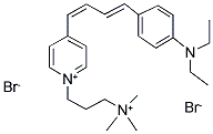N-(4-trimethylammoniumpropyl)-4-(4-(4-(diethylamino)phenyl)butadienyl)pyridinium diacetateStructure,108641-88-9Structure N-(4-trimethylammoniumpropyl)-4-(4-(4-(diethylamino)phenyl)butadienyl)pyridinium diacetate Structure,108641-88-9Structure