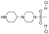1-(Methylsulfonyl)-4-(piperidin-4-yl)piperazine (dihydrochloride)Structure,1089282-83-6Structure 1-(Methylsulfonyl)-4-(piperidin-4-yl)piperazine (dihydrochloride) Structure,1089282-83-6Structure