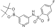 2,4-二氟-n-[5-(4,4,5,5-四甲基-1,3,2-二噁硼烷-2-基)-3-吡啶]苯磺酰胺結(jié)構(gòu)式_1092565-35-9結(jié)構(gòu)式
