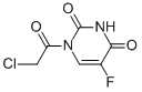 2,4(1H,3h)-pyrimidinedione, 1-(chloroacetyl)-5-fluoro-(9ci)Structure,110073-43-3Structure 2,4(1H,3h)-pyrimidinedione, 1-(chloroacetyl)-5-fluoro-(9ci) Structure,110073-43-3Structure