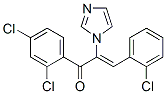 2-Propen-1-one, 3-(2-chlorophenyl)-1-(2,4-dichlorophenyl)-2-(1h-imidazol-1-yl)-Structure,110241-50-4Structure 2-Propen-1-one, 3-(2-chlorophenyl)-1-(2,4-dichlorophenyl)-2-(1h-imidazol-1-yl)- Structure,110241-50-4Structure