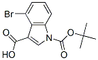 4-Bromo-1-(tert-butoxycarbonyl)-1H-indole-3-carboxylic acidStructure,110811-31-9Structure 4-Bromo-1-(tert-butoxycarbonyl)-1H-indole-3-carboxylic acid Structure,110811-31-9Structure