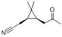 (1R,3S)-2,2-二甲基-3-(2-氧丙基)-環(huán)丙烷乙腈結(jié)構(gòu)式_110847-02-4結(jié)構(gòu)式