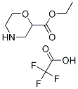 嗎啉-2-羧酸三氟乙酸乙酯結(jié)構(gòu)式_1111640-52-8結(jié)構(gòu)式
