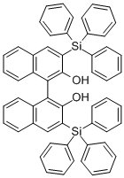 (R)-(+)-3,3′-雙(三苯甲硅烷基)-1,1′-聯(lián)-2,2-萘酚結(jié)構(gòu)式_111822-69-6結(jié)構(gòu)式