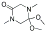 Piperazinone, 5,5-dimethoxy-1,4-dimethyl-(9ci)Structure,111886-77-2Structure Piperazinone, 5,5-dimethoxy-1,4-dimethyl-(9ci) Structure,111886-77-2Structure