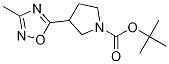 3-(3-甲基-1,2,4-噁二唑-5-基)-1-吡咯烷羧酸1,1-二甲基乙酯結(jié)構(gòu)式_1121057-53-1結(jié)構(gòu)式